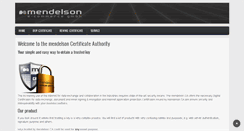 Desktop Screenshot of ca.mendelson-e-c.com
